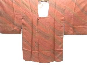 よろけ斜め縞模様織り出し道行コート